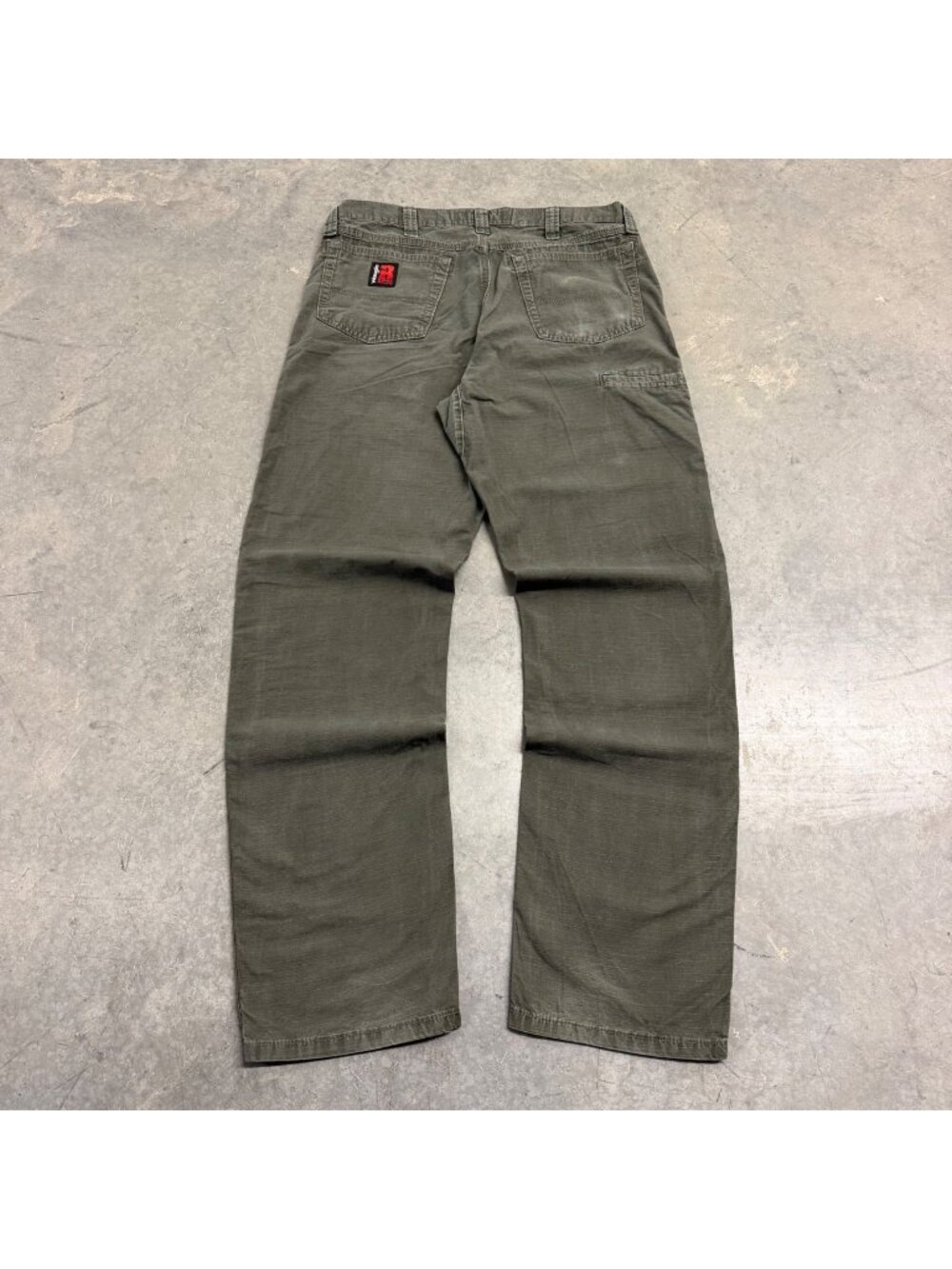 Wrangler Riggs Ripstop Workwear Mens Relaxed Fit Green Work Pants